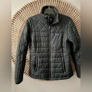 Patagonia Radalie puffer jacket dark green